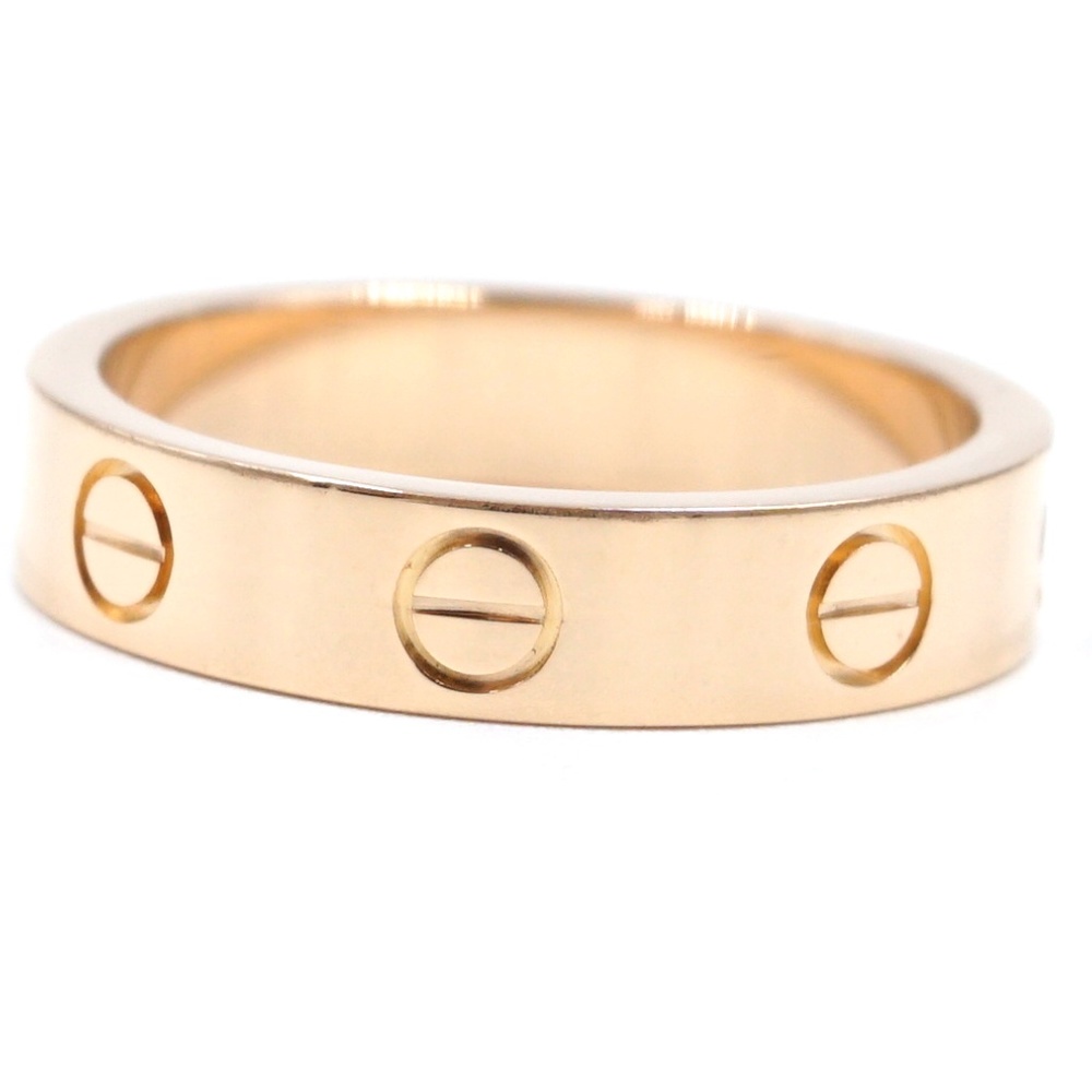 1p Diamond 18k Love 3.5mm Wide Size 50 5.5 Ring - Picture 4 of 8